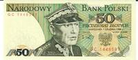 Polen 50 Zloty Banknote Geldscheine -