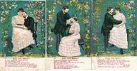 Präge AK, Serie : Hupf, mein Mäderl, 3 Stück 1912 -