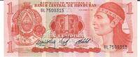 Honduras 1 Lempira Banknote Geldscheine -
