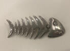 Silber Brosche 925er Sterling Silber Länge ca. 7 cm -