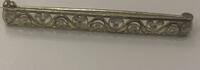 Silber Brosche 800er Silber vergoldet Länge ca. 4,6 cm -