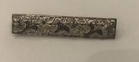 Silberbrosche 835er Silber Länge ca. 5 cm -