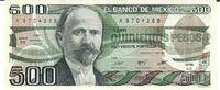 Mexiko 500 Pesos Banknote Geldscheine -