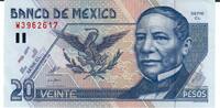 Mexiko 20 Pesos Banknote Geldscheine -