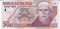 Mexiko 50 Pesos Banknote Geldscheine -