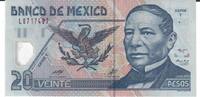 Mexiko 20 Pesos Banknote Geldscheine -