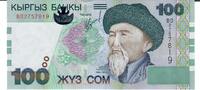 Kirgisistan 100 Som Banknote Geldscheine -