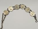 Niederlande 6x 25 Cent Historisches Münzarmband 835 Silber Armband mit 6 Münzen, L: 20-23 cm -