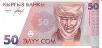 Kirgisistan 50 Som Banknote Geldscheine -