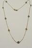 Kette 585er Gold 14K Goldcollier mit blauer Auge, Nazar Boncugu, 585er Geblbgold Collier , L: 44 cm -