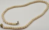 Goldschmuck Korallenschmuck Engelshaut Korallenkete Koralle 585er Gold 14K Gold Verschluß Korallencollier -