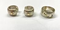 Silberschmuck 925er Silberset 2 teilig Silbercreolen und Silberring -