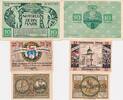 Deutschland Deutsches Reich 25, 50 Pfennig und 10 Mark, 3 Scheine Notgeld Notgeldschein Pfarrkirchen Bayern -