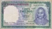 Portugal 20 Escudos Geldschein Banknote -