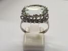 Goldschmuck 14K 585er Gold Weißgold Goldring Auqamarin Auqamarinring -