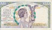Frankreich 5000 Francs Geldschein Banknote, Victoire -