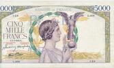 Frankreich 5000 Francs Geldschein Banknote, Victoire -