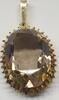 Goldschmuck 8 Karat 333er Gold Goldanhänger Quarz Rauchquarz -