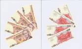 Polen 100 Zloty Zlotych, 4x folgende Nummern , 4 Scheine -