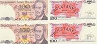 Polen 100 Zloty Zlotych 2x folgende Nummern , 2 Scheine -