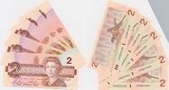 Canada 2 Dollars 5x folgende Nummern , 5 Scheine , Elisabeth II. Großbritannien -