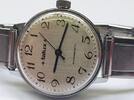 Mechanische Herrenarmbanduhr vintage Telos Uhr Herrenuhr Armbanduhr Antimagnetic Handaufzug Flexi Armband -