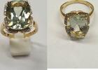 Goldschmuck Brillantenschmuck 14K 585er Gold Geldgold Goldring Auqamarin Auqamarinring -
