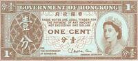 Hongkong 1 Cent Banknote Geldscheine -