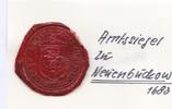 Deutschland-Altdeutschland Lacksiegel Deutschland - Altdeutschland Amtssiegel zu Neuenbuckow 1683 -