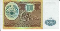 Tadschikistan 100 Rubel Banknote Geldscheine 100 Rubel -