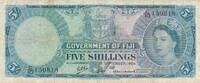 Fiji 5 Shillings Five Shillings, Elisabeth II -