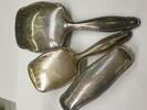 Silber 835 Antik Frisierset Handspiegel Bürste 835er Silber -