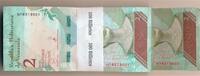 Venezuela 2 Bolivares , 100 Stück Banknoten Original Bündel Bandrolle, 100 aufeindanderfolgende Nummer, Seriendruck -