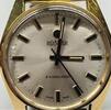 Schweiz Mechanische Herrenarmbanduhr vintage ROAMER Vanguard Uhr Herrenuhr Armbanduhr Handaufzug Flexi-Armband vergoldet -