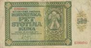 500 Kuna 1941 Kroatien Hrvatska Pet Stotina Kuna III-