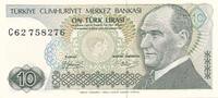 Türkei Türkiye 10 Lira 6.Emisyon 2.Tertip 10 Türk Lirasi Serie: C 62758276 -