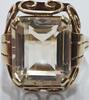 Goldschmuck, Gelbgold 14K 858er Gold Ring mit Citrin Citrinring Goldring -