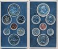 Canada Kurssatz 1Cent - One Dollar " Winterspiele Edmonton " in Hartplastikkapsel -
