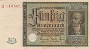 Deutsches Reich Deutschland Weimarer Republik 50 Rentenmark Rentenbankschein Serie: B , Deutsche Rentenbank 1923-1937 -