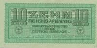 Deutschland Drittes Reich Griechenland 10 Reichspfennig Abstempelung des Befehlshabers Thessaloniki - Ägäis -