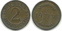 Deutschland 2 Pfennig 2 Reichspfennig -
