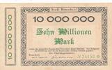 Remscheid 10 Millionen Mark Notgeldschein der städtischen Kassen -