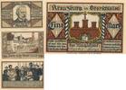 Kreuzburg 1 Mark Notgeldscheine der städtischen Kassen um 1920, in Oberschlesien -