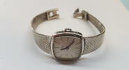 Silberuhr Uhr Damenuhr Handaufzug JUTA Armbanduhr L: 19 cm -