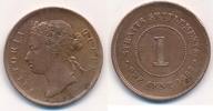 Straits Settlements One Cent Britische Kronkolonie, Victoria, -