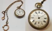 Taschenuhr 800er Silber Uhr Silberuhr aus 1893 mit Uhrenkette -