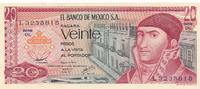 Mexiko 20 Pesos Geldschein Banknote -