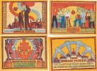 Kiel 4 Notgeldscheine Serie: Nordische Messe 10 Pfennig bis 1 Mark -