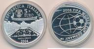 Italien 5 Euro Im Etui, Hartplastikkapsel und Zertifikat, FIFA WM -