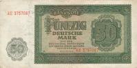 DDR 50 Mark 1948 KN rot, 7 stellig 2 Buchstaben vor KN IV 4,90 EUR Differenzbesteuert nach §25a UStG zzgl. 3,00 EUR Versand
